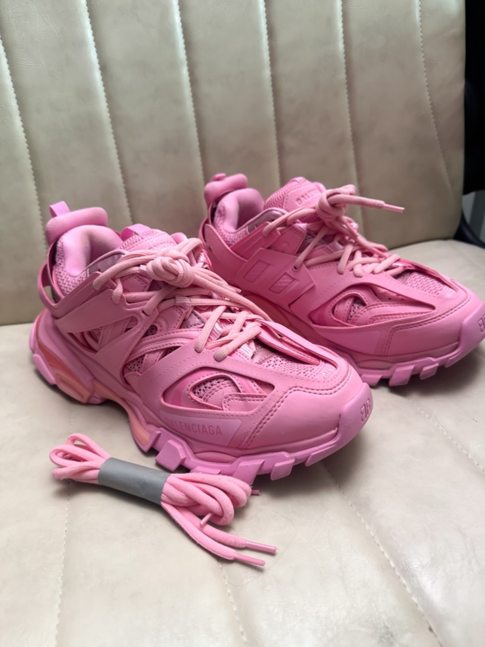 Balenciaga Pink Track Sneakers 100% Authentic Size 40 (10US Women)